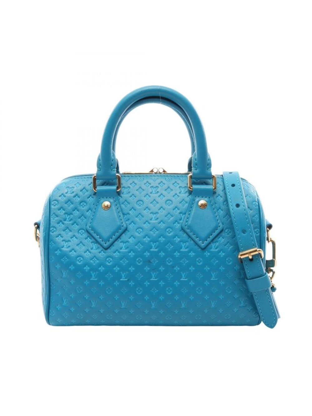 Louis Vuitton Handbag Speedy Bandouliere 20 2-Way Blue Leather 20